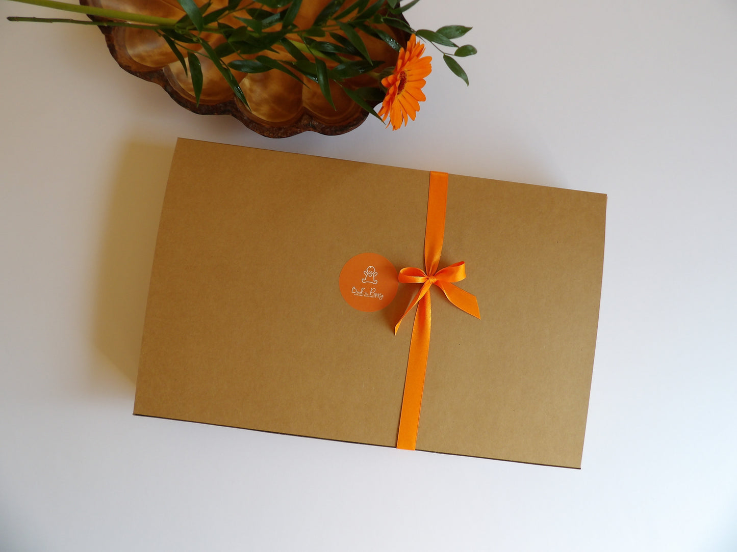 Storlek 62, Today I Wear Orange - Handgjort babyset, OEKO-TEX®-certifierade tyger