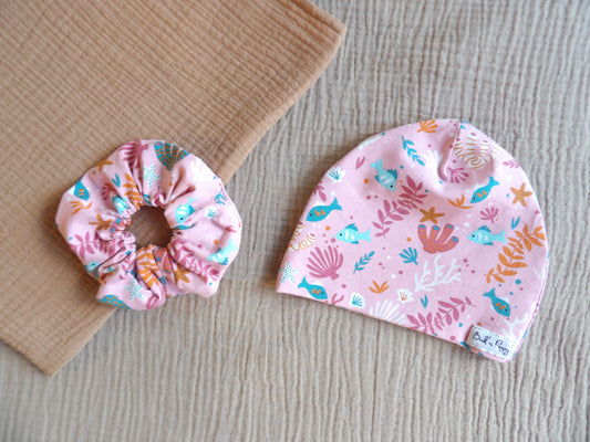 Newborn beanie, handmade in OEKO-TEX® fabric, size 36/38