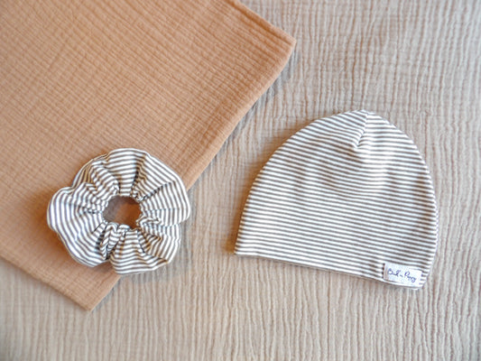 Newborn beanie, handmade in OEKO-TEX® fabric, size 36/38