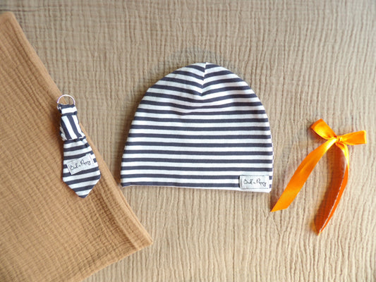 Newborn beanie, handmade in OEKO-TEX® fabric, size 36/38