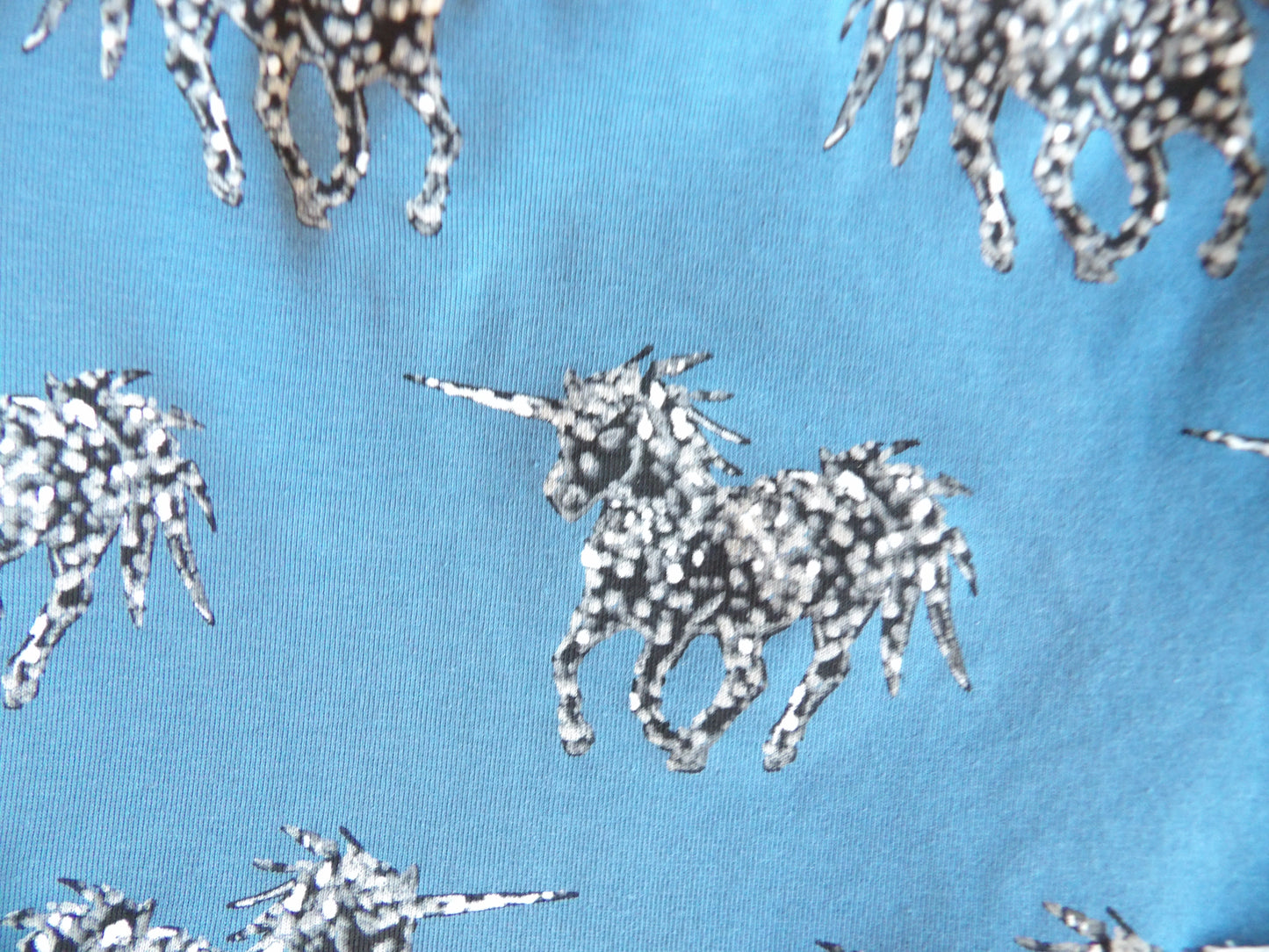 Fodrad barnmössa i merinoull, Blue Unicorn, storlek 48/50 & 50/52 - Bud´s Wardrobe