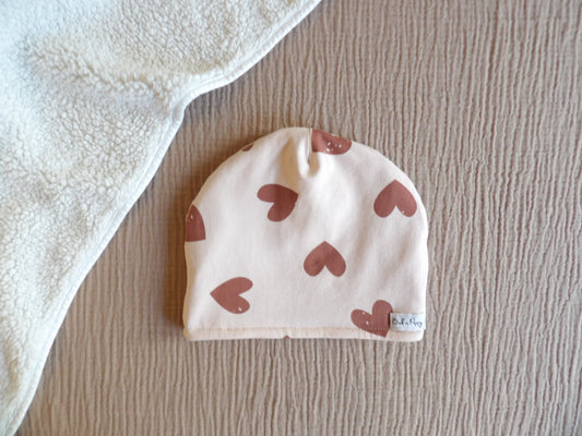Lined children's hat in merino wool, size 48/50 (approx. 1.5-3 years) - Bud's Wardrobe