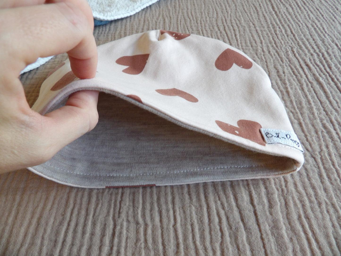 Lined children's hat in merino wool, size 48/50 (approx. 1.5-3 years) - Bud's Wardrobe