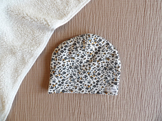 Lined children's hat in merino wool, size 48/50 (approx. 1.5-3 years) - Bud's Wardrobe