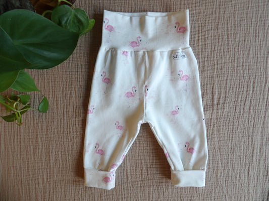 Växa-byxa Flamingo Love - storlek 56 (ca 1-2 mån) - Bud's Wardrobe