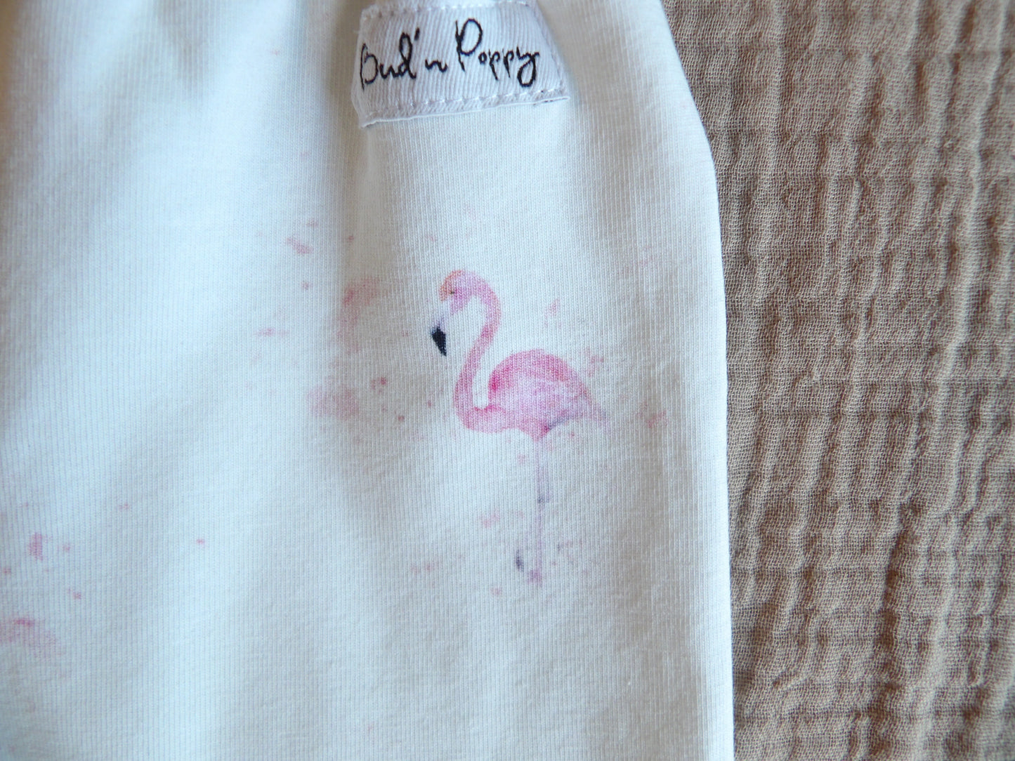 Växa-byxa Flamingo Love - storlek 56 (ca 1-2 mån) - Bud's Wardrobe