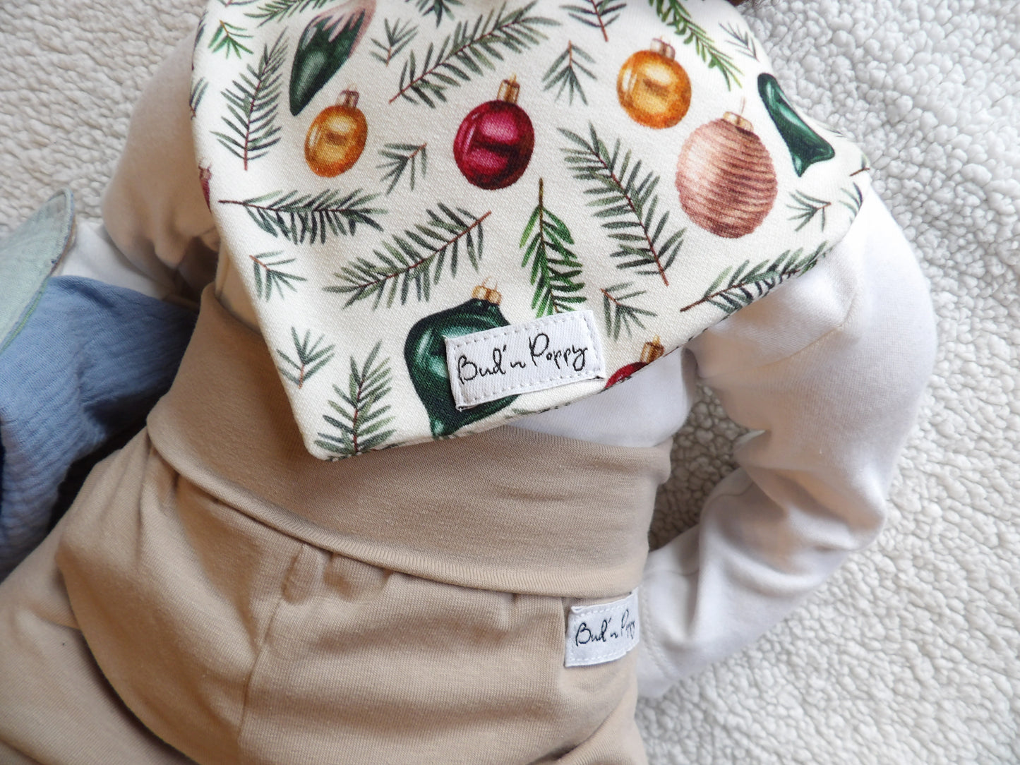 Dregglis i trikå, Christmas Spirit, storlek One size (ca 0-1 år) - Bud's Wardrobe