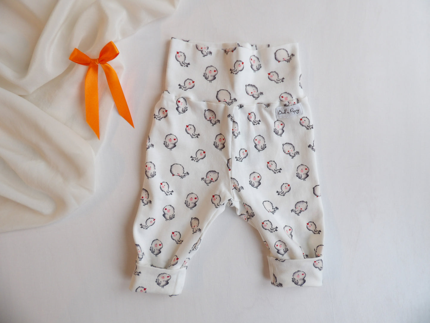 Växa-byxa Cute Birdie Pants - storlek 50 (ca 0-1 mån)