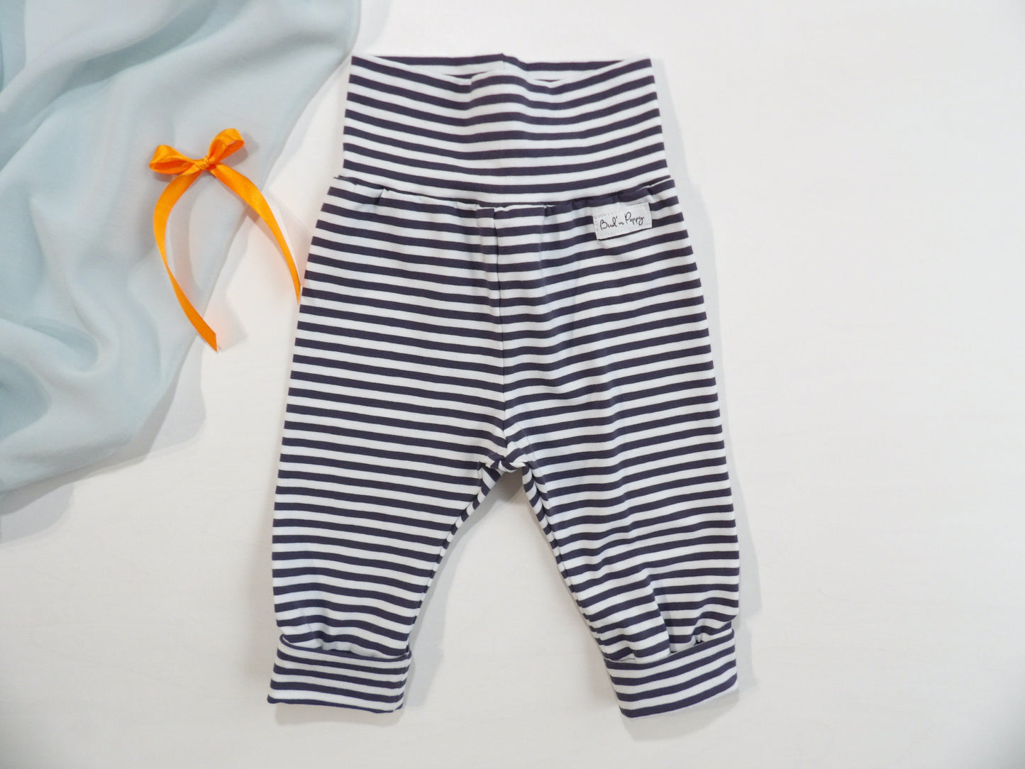 Växa-byxa Blue Stripe Pants - storlek 56, 62 & 68 (ca 1-2 mån, 2-4 mån & 4-6 mån)