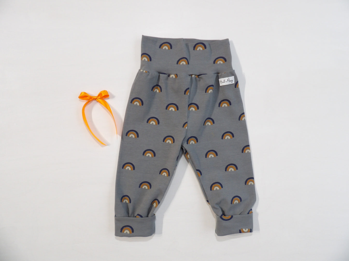Växa-byxa Grey Rainbow Pants - storlek 56 & 68 (ca 1-2 mån & 4-6 mån)