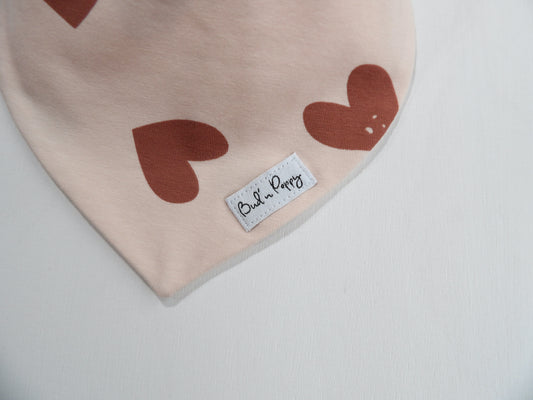 Dregglis i Trikå Cute Hearts - One Size (ca 0-1 år)