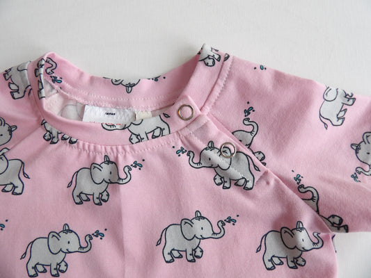 Topp/t-shirt Little Elephant Blush - storlek 62