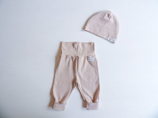 Newborn Set Tiny Stripes Brown - storlek 56