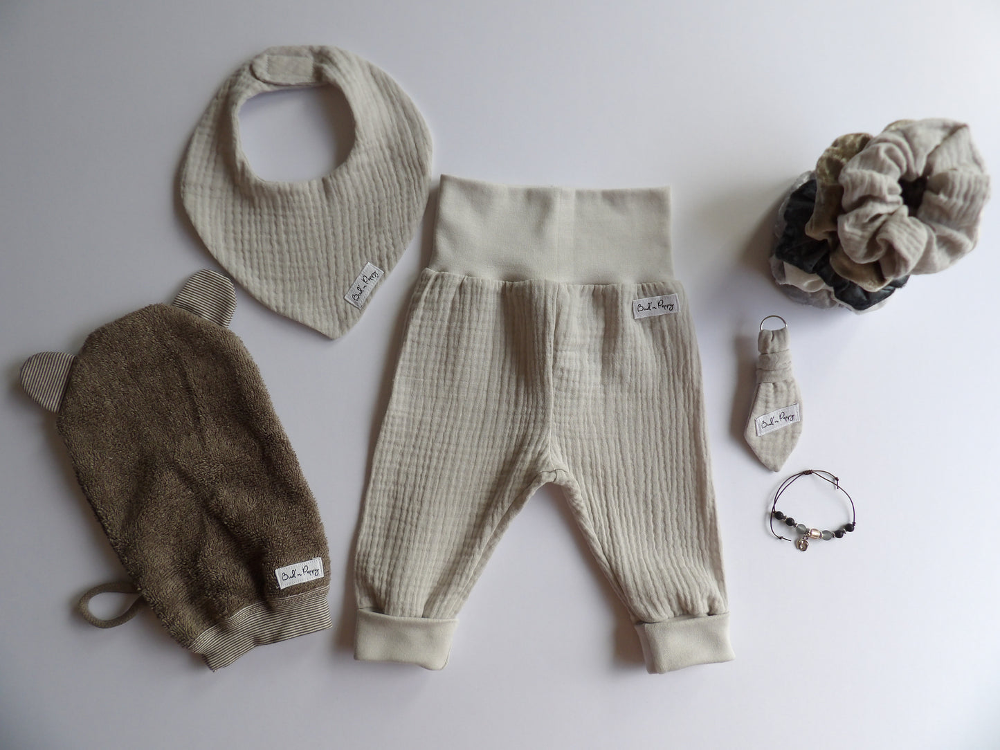 Storlek 56, Tiny Moon - Handgjort babyset, OEKO-TEX®-certifierade tyger