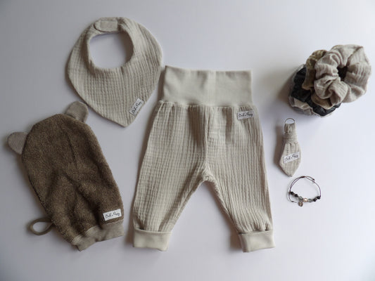 Storlek 56, Tiny Moon - Handgjort babyset, OEKO-TEX®-certifierade tyger