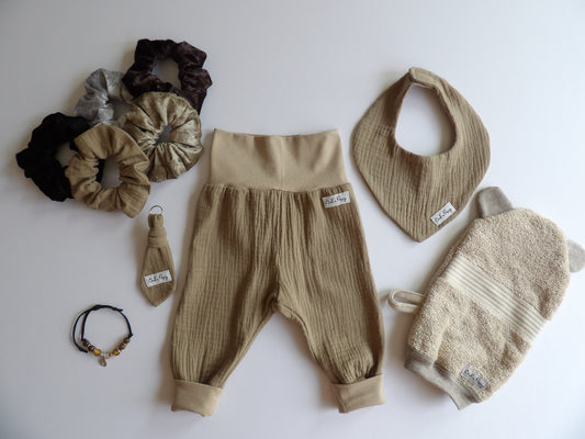 Storlek 56, Tiny Pebble - Handgjort babyset, OEKO-TEX®-certifierade tyger