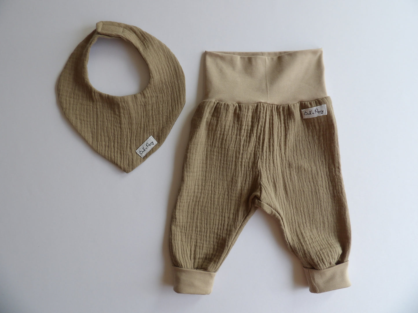 Storlek 56, Tiny Pebble - Handgjort babyset, OEKO-TEX®-certifierade tyger