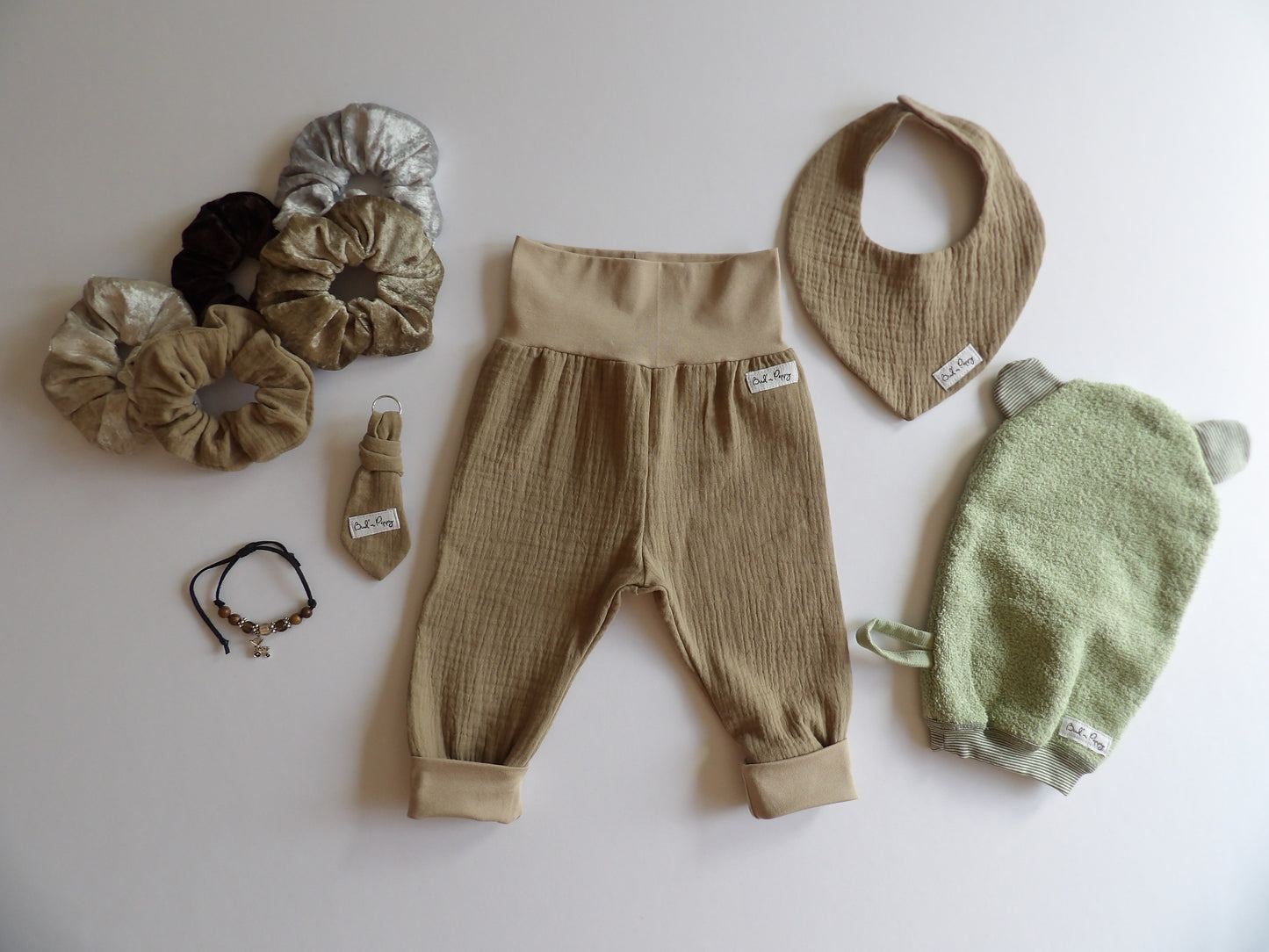 Storlek 62, Sandy Toes - Handgjort babyset, OEKO-TEX®-certifierade tyger