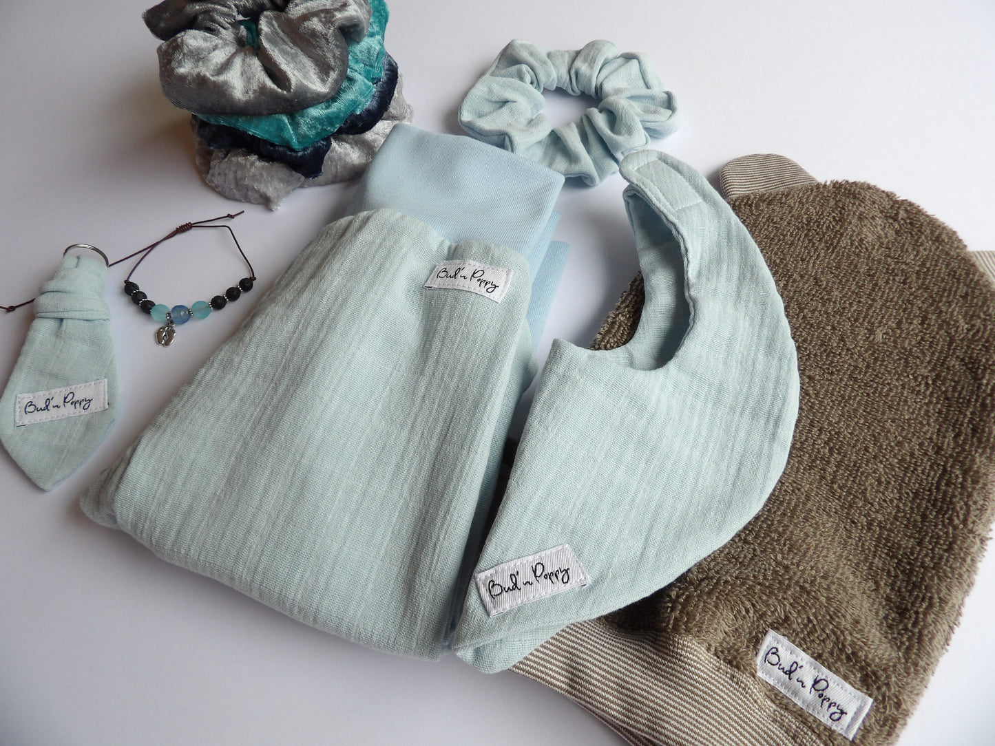 Storlek 62, Tiny Sky - Handgjort babyset, OEKO-TEX®-certifierade tyger