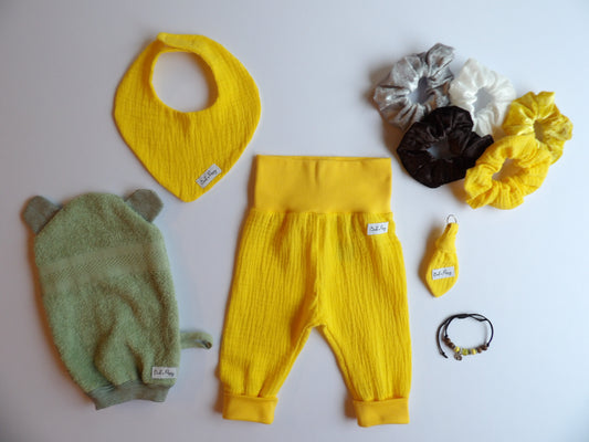 Storlek 56, Wrapped in Sunshine - Handgjort babyset, OEKO-TEX®-certifierade tyger