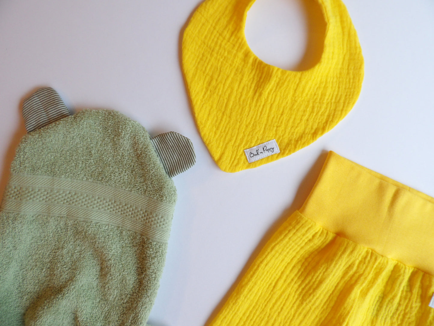 Storlek 56, Wrapped in Sunshine - Handgjort babyset, OEKO-TEX®-certifierade tyger