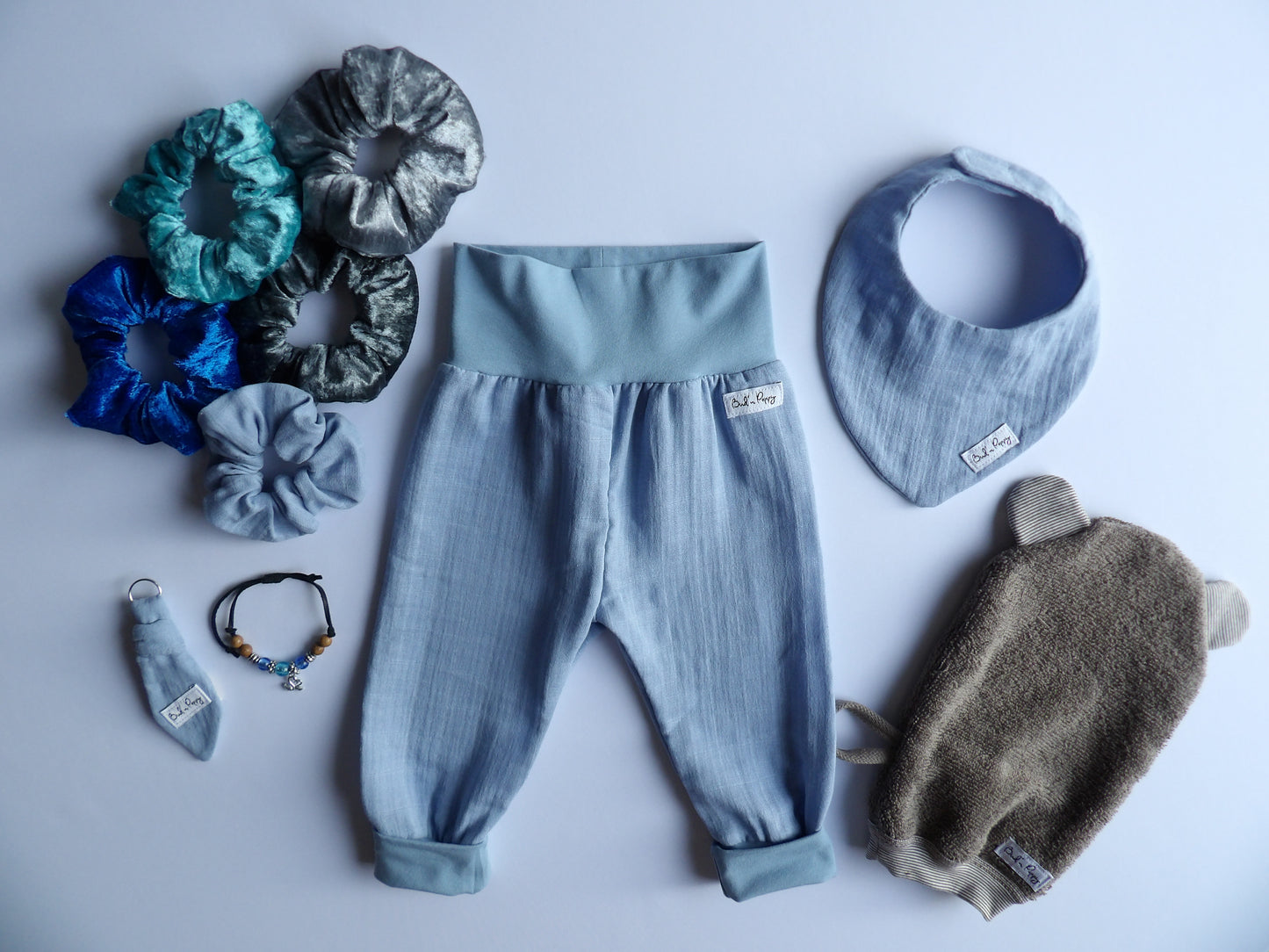 Storlek 68, Tiny Ocean - Handgjort babyset, OEKO-TEX®-certifierade tyger