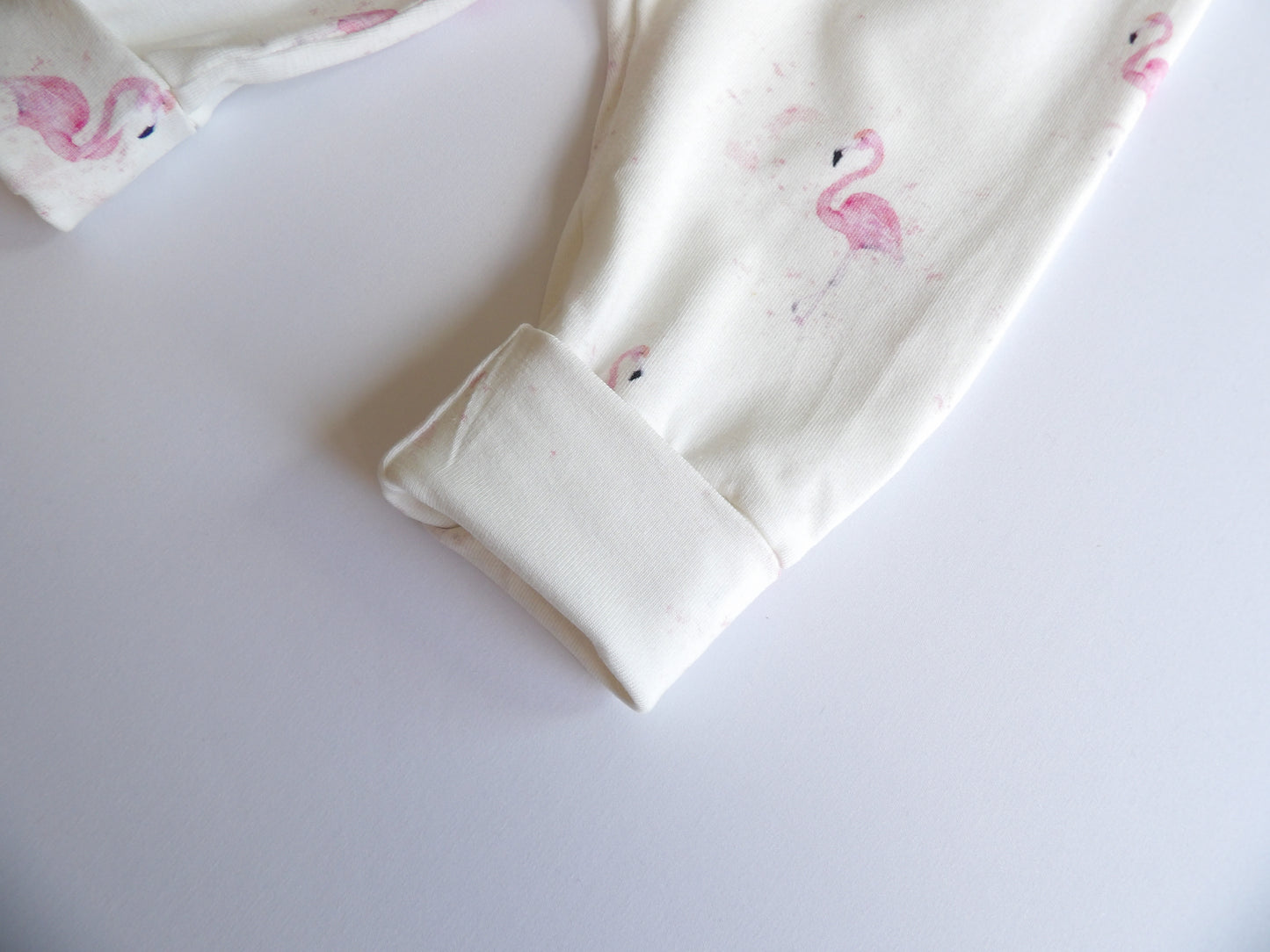 Storlek 56, Flamingo Days - Handgjort babyset, OEKO-TEX®-certifierade tyger