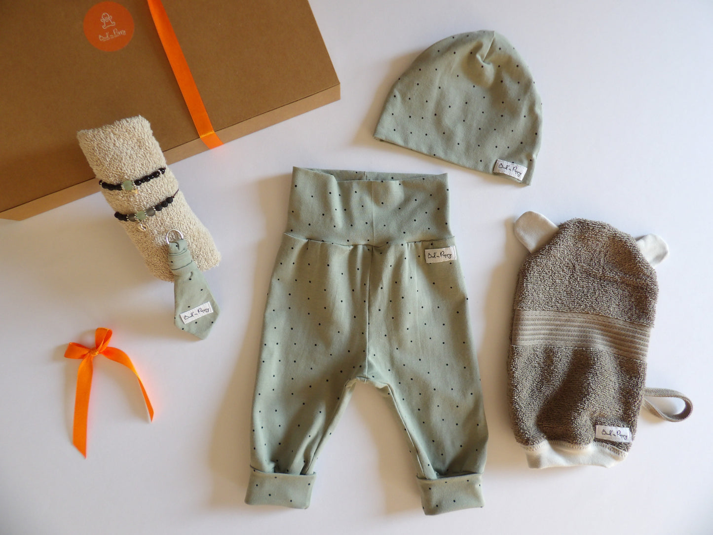 Storlek 56, Forest Dots - Handgjort babyset, OEKO-TEX®-certifierade tyger