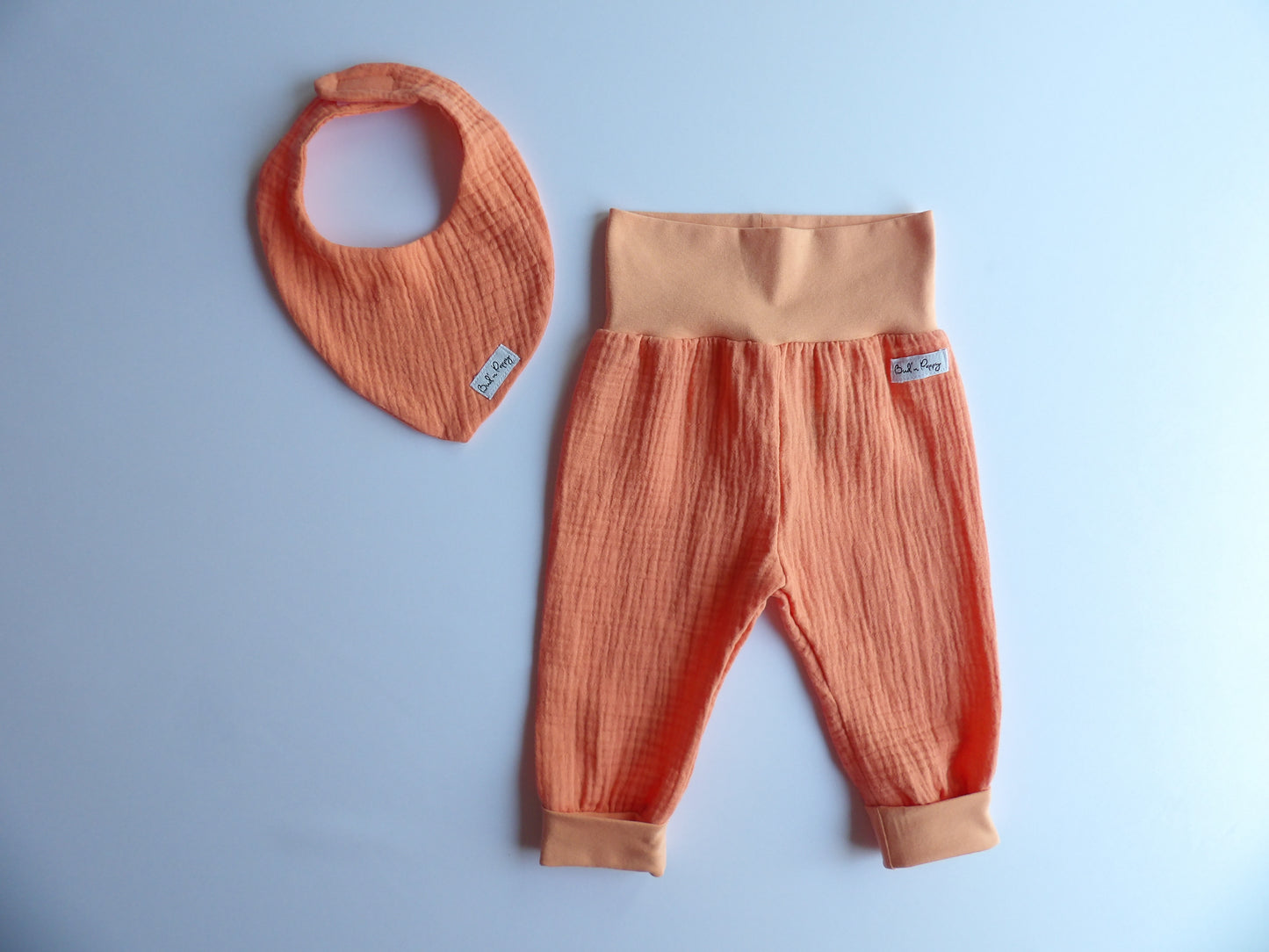 Storlek 62, Today I Wear Orange - Handgjort babyset, OEKO-TEX®-certifierade tyger