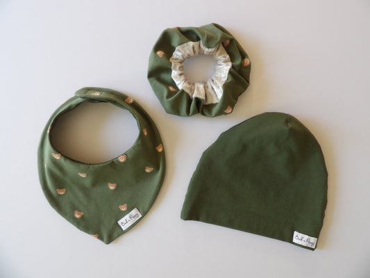 Mini Trio, handgjort i OEKO-TEX®-tyg, storlek 40/42 (56/62) 1-4 månader