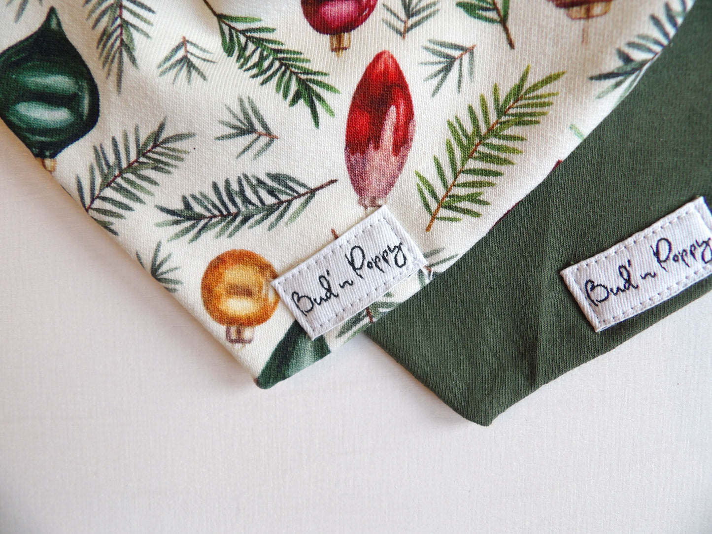 Dregglisar i trikå, 2-pack, Holiday Evergreen Duo, storlek One size (ca 0-1 år) - Bud's Wardrobe