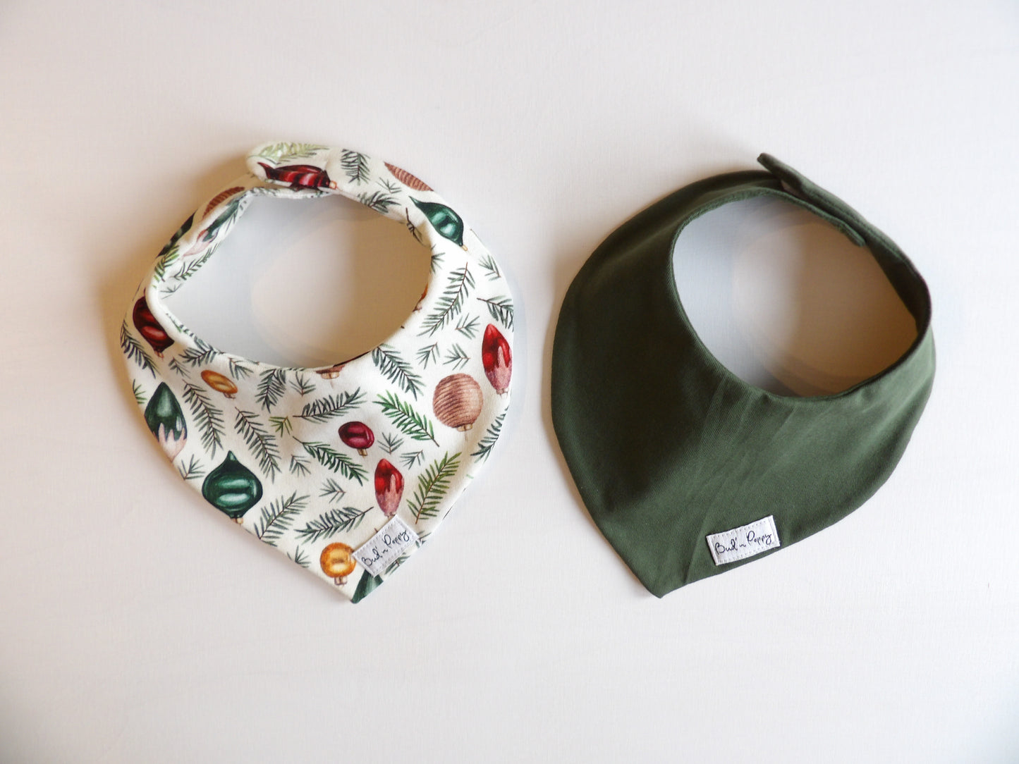 Dregglisar i trikå, 2-pack, Holiday Evergreen Duo, storlek One size (ca 0-1 år) - Bud's Wardrobe