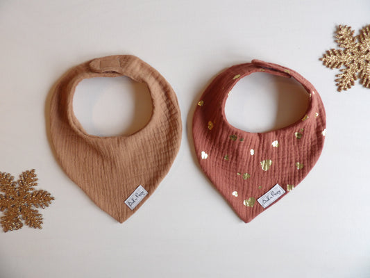 Dregglisar i muslin, 2-pack, Golden Duo, storlek One size (ca 0-1 år) - Bud's Wardrobe
