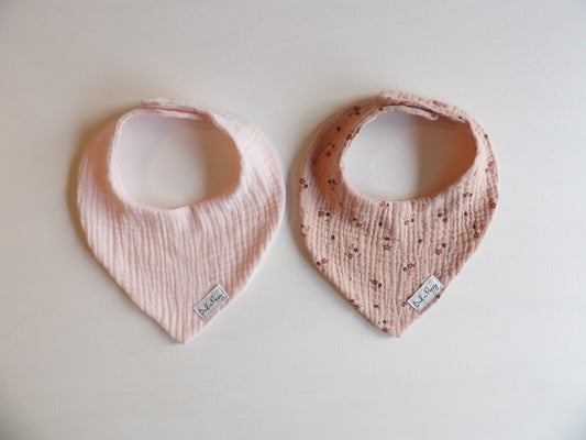 Dregglisar i muslin, 2-pack, Pink Colours, storlek One size (ca 0-1 år) - Bud's Wardrobe