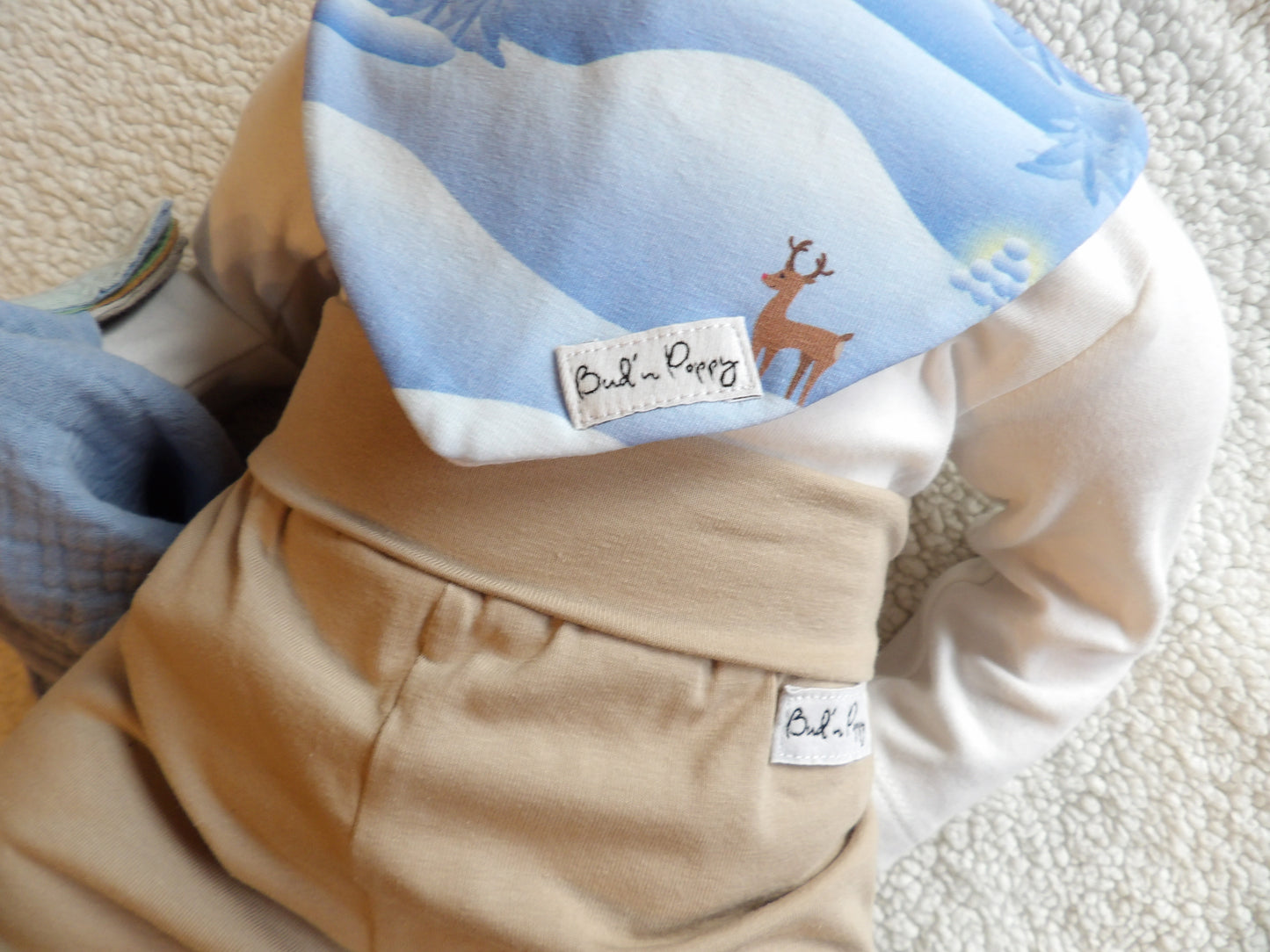 Dregglis i trikå, Snowy Daydream, storlek One size (ca 0-1 år) - Bud's Wardrobe