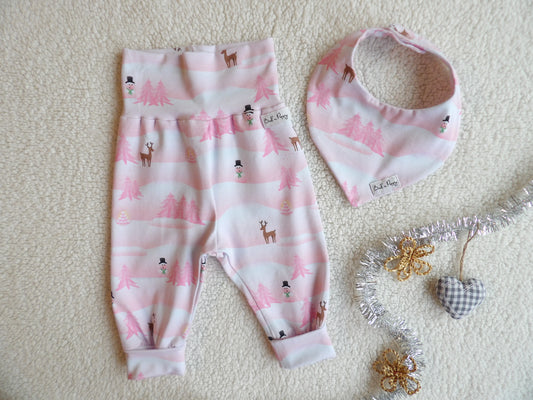 Växa-byxa & dregglis, Snowy Daydream Duo, storlek 56 (ca 1-2 mån) - Bud's Wardrobe