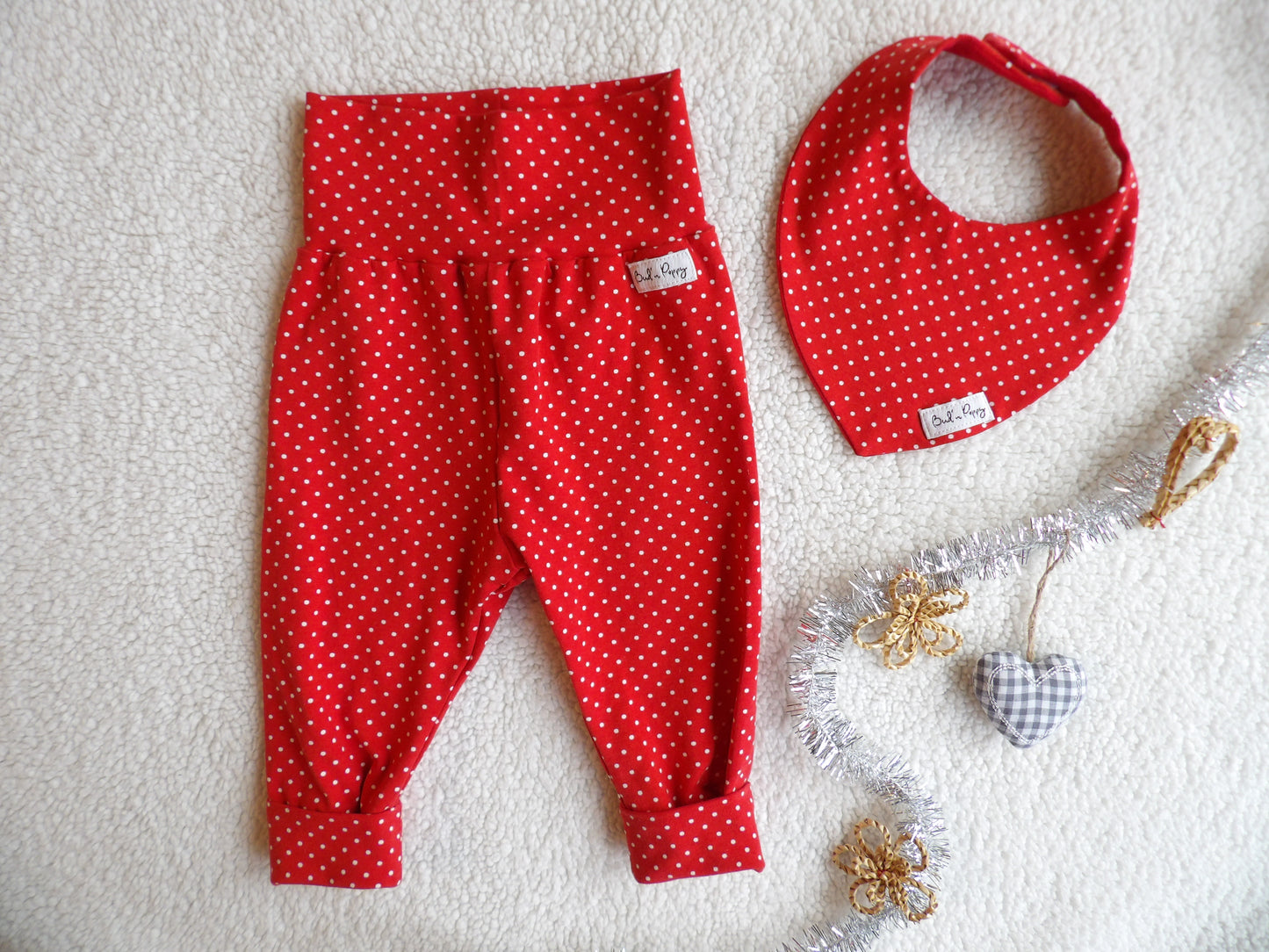 Växa-byxa & dregglis, Dots, storlek 62 (ca 2-4 mån) - Bud's Wardrobe