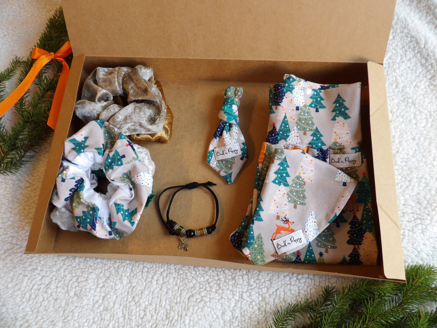 Storlek 56 - Bud´n Poppys Originalset Christmas Trees