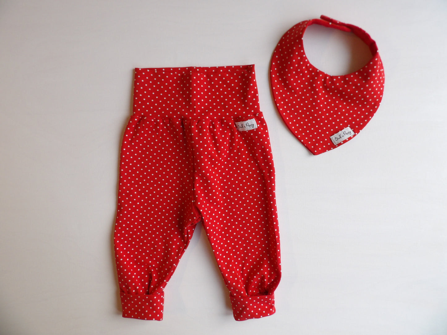 Växa-byxa & dregglis, Dots, storlek 62 (ca 2-4 mån) - Bud's Wardrobe
