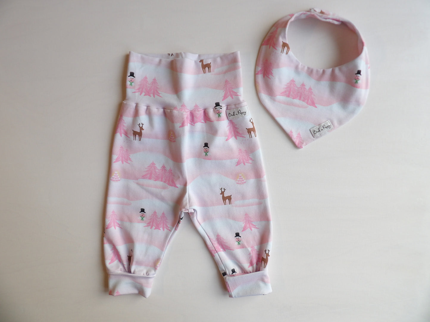 Växa-byxa & dregglis, Snowy Daydream Duo, storlek 56 (ca 1-2 mån) - Bud's Wardrobe
