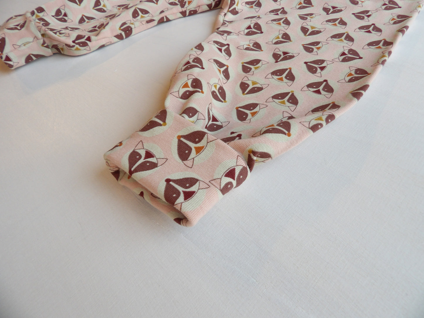 Växa-byxa Pink Fox - storlek 74 & 80 (ca 6-9 & 9-12 mån)
