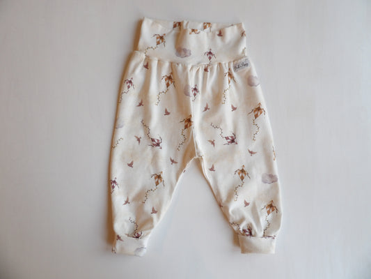 Grow-with-me pants Kite Sky - size 74 & 80 (approx. 6-9  & 9-12 months)
