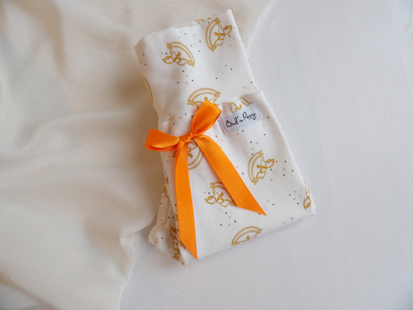 Grow-with-me pants Golden Playtime - size 56 & 62 (approx. 1-2 & 2-4 months)