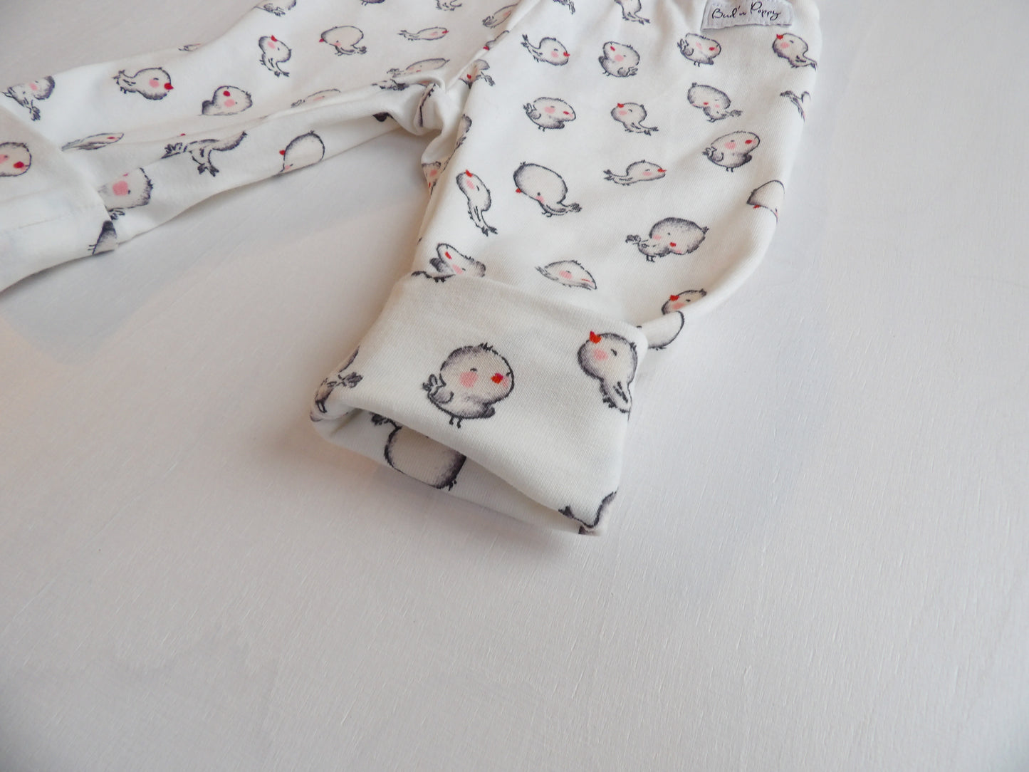 Växa-byxa Cute Birdie Pants - storlek 50 (ca 0-1 mån)