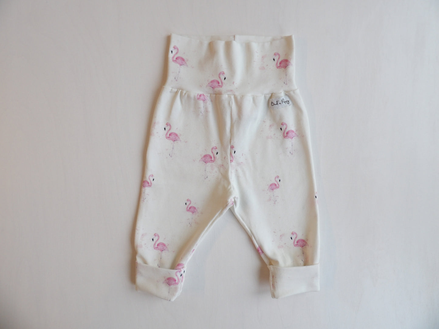 Växa-byxa Flamingo Love - storlek 56 (ca 1-2 mån)