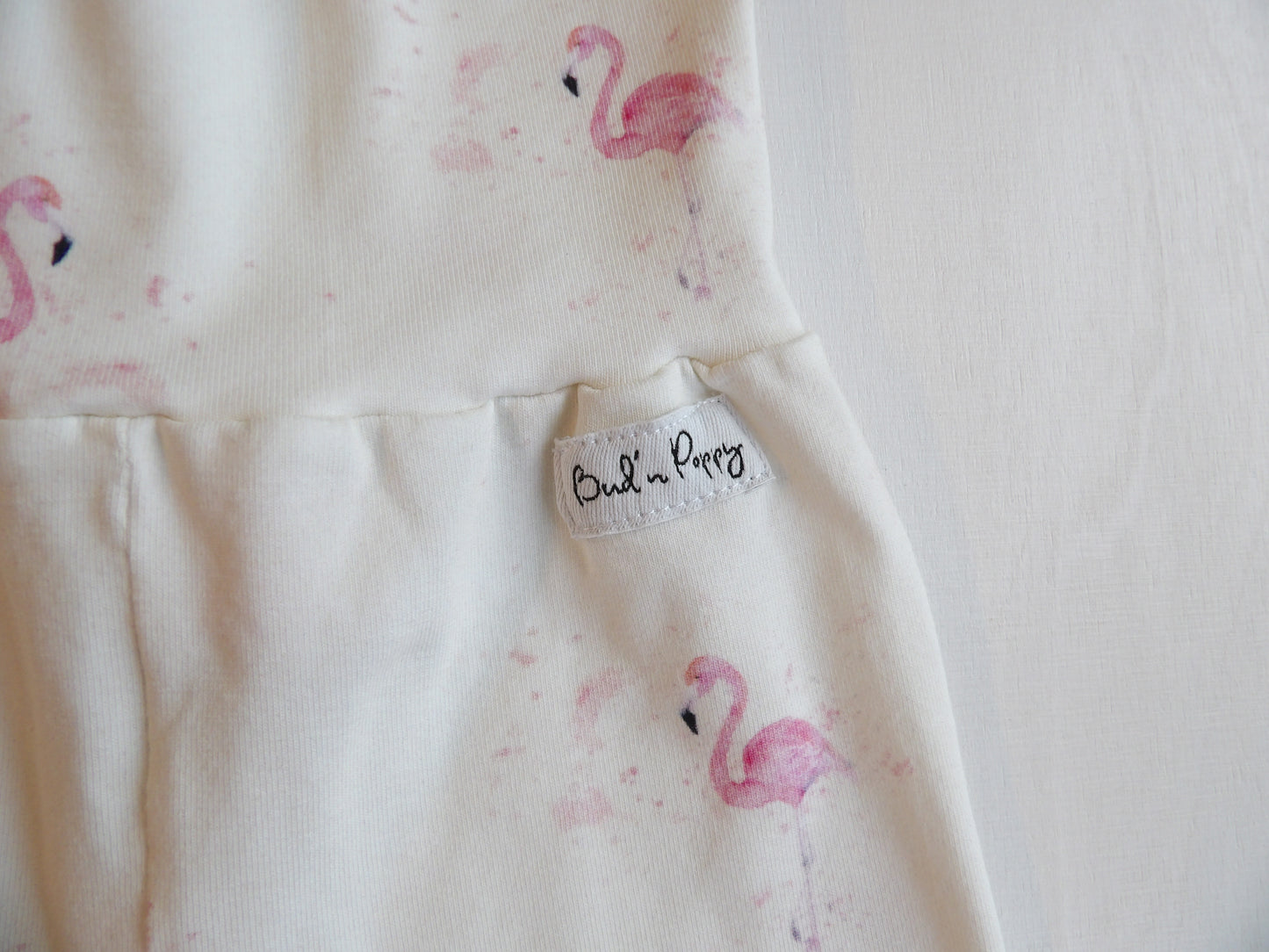 Växa-byxa Flamingo Love - storlek 56 (ca 1-2 mån)