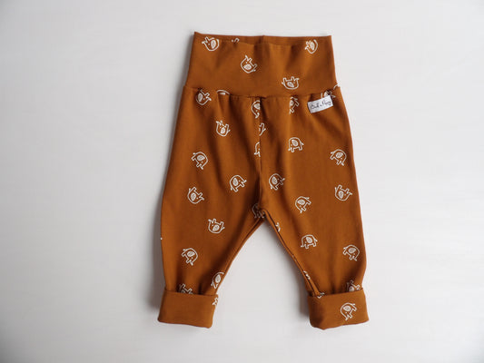 Grow-with-me pants Cocoa Elephant Pants - size 56 & 62(approx. 1-2 months & 2-4 months)