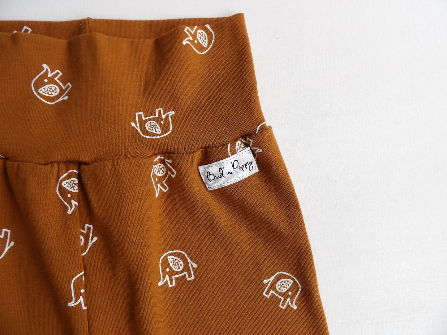 Grow-with-me pants Cocoa Elephant Pants - size 56 & 62(approx. 1-2 months & 2-4 months)