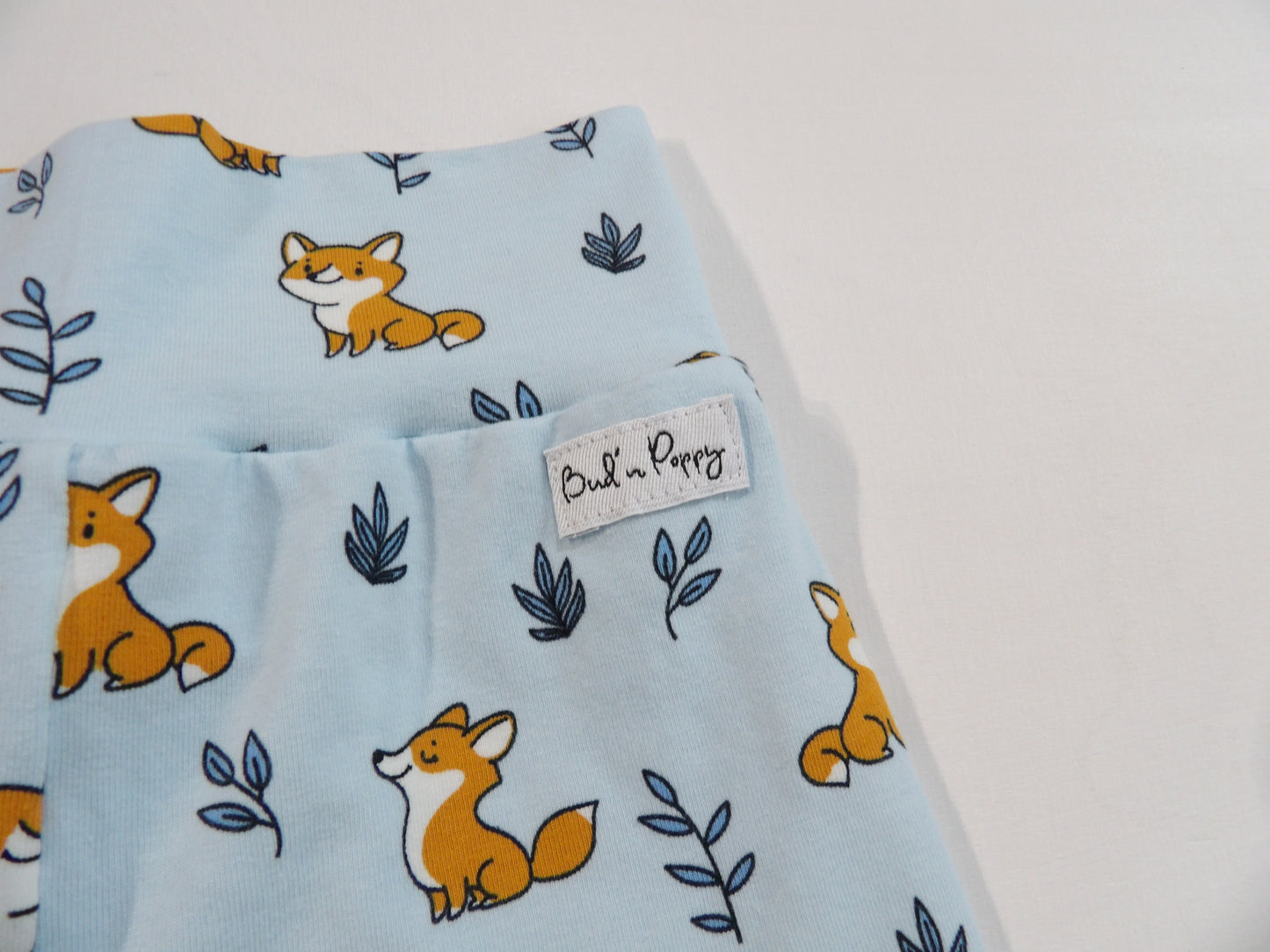 Växa-byxa Little Blue Fox Pants - storlek 68 (ca 4-6 mån)