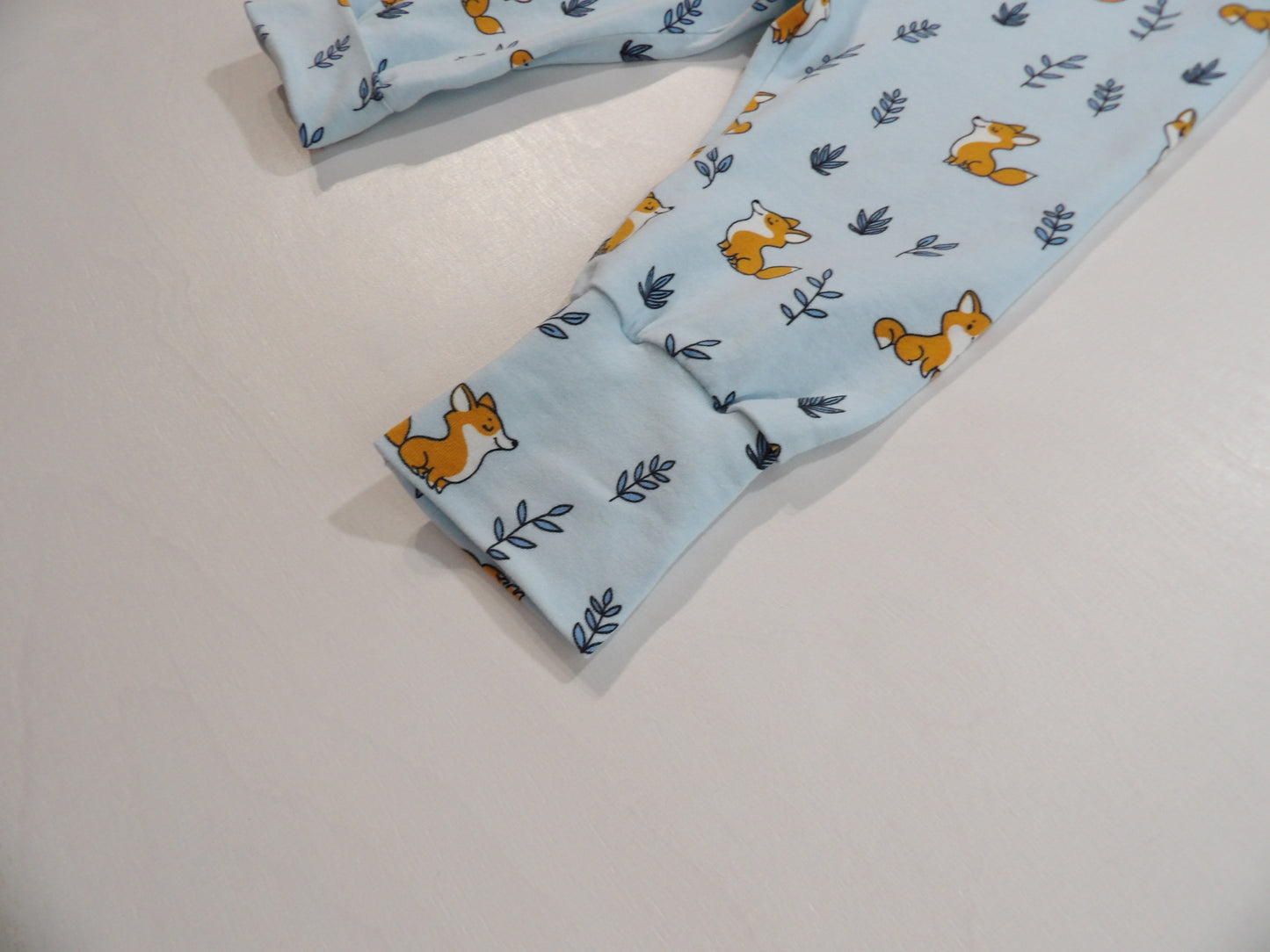 Växa-byxa Little Blue Fox Pants - storlek 68 (ca 4-6 mån)